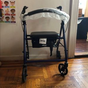 Drive Medical Adjustable Height Rolling Walker